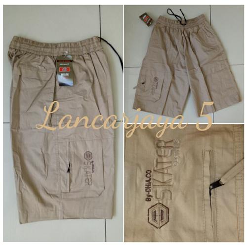 Foto Produk CELANA PENDEK 3/4 CARGO CASUAL MURAH PINGGANG KARET-DHIACO dari Bukuanak-import