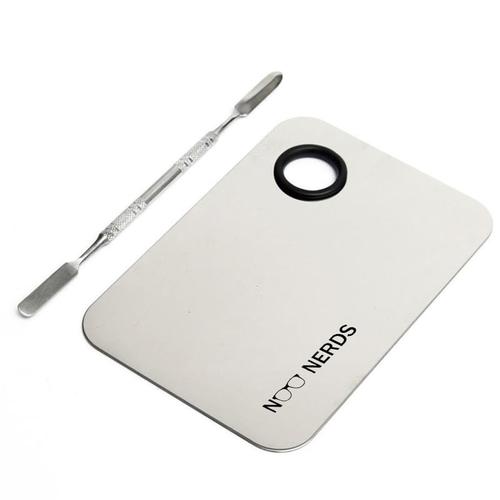 Foto Produk NOO NERDS - Makeup Mixing palette + Spatula (High Quality Stainless) dari twindshop