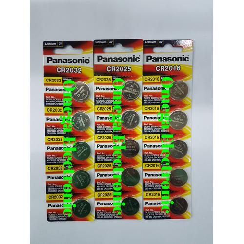 Foto Produk Baterai Lithium Panasonic 3V CR 2032 2025 2016 - Baterai Kancing dari Omega Electronic