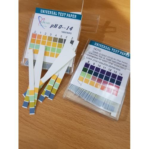 Foto Produk Kertas lakmus 100 pcs suncare ph paper 100 strip Universal test paper dari HappyCollection28