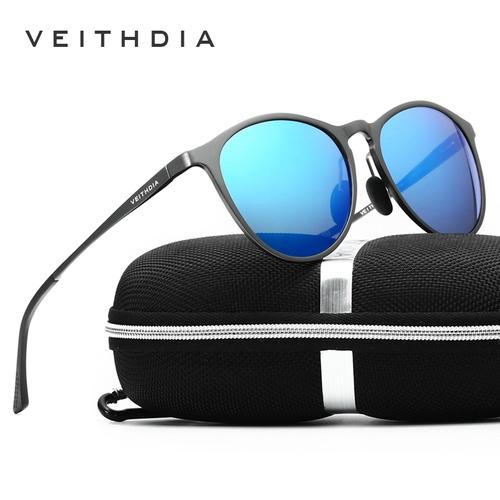 Foto Produk Kacamata Sunglass Round Vintage Men Women Alum Alloy Polarized dari Galery Kacamata