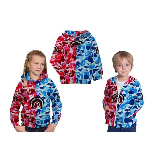 Foto Produk Jaket Sweater Anak Fullprint Custom Bape Shark 01 dari HDCustom