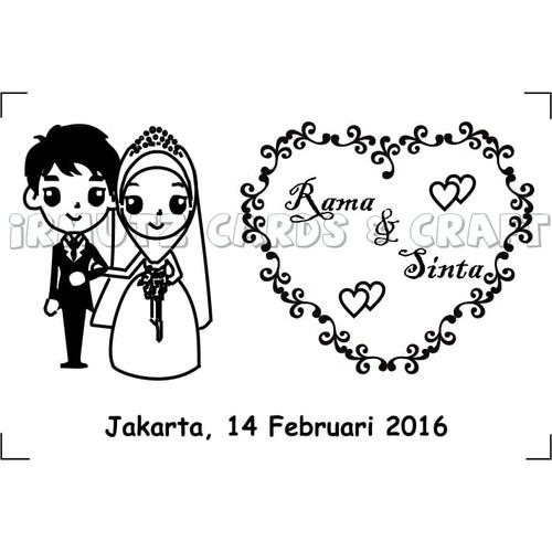 Foto Produk Sticker Transparan Untuk Souvenir Nikah dari Irmutz Collection