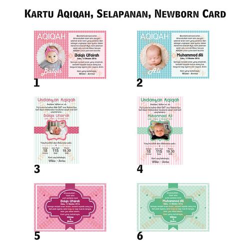Foto Produk Kartu Ucapan Aqiqah / Akikah, Syukuran, Tasyakuran, Khitanan dgn Foto dari Irmutz Collection