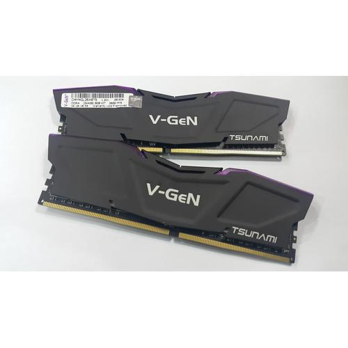 Foto Produk RAM DDR4 V-GeN TSUNAMI 8GB 2666MHz CL16 (2X4GB) - RAM GAMING OC VGEN dari valkyre online shop