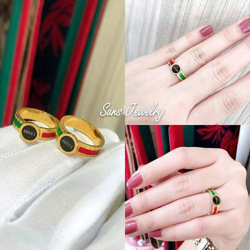 Jual Promo Cincin Gucci Gold Hitam Anti Karat Perhiasan Korea Hijab Syari Kota Binjai Susanmall Tokopedia