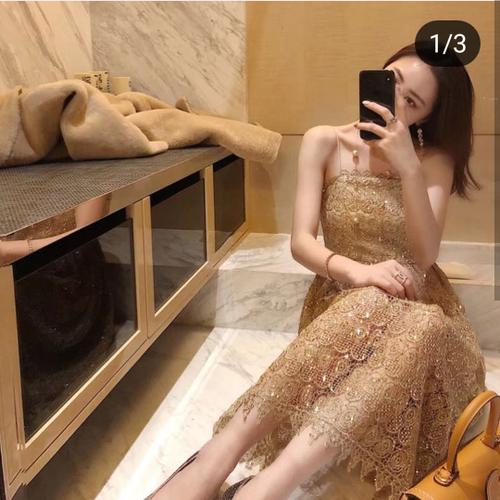 Dress blink bling dinner party dress 