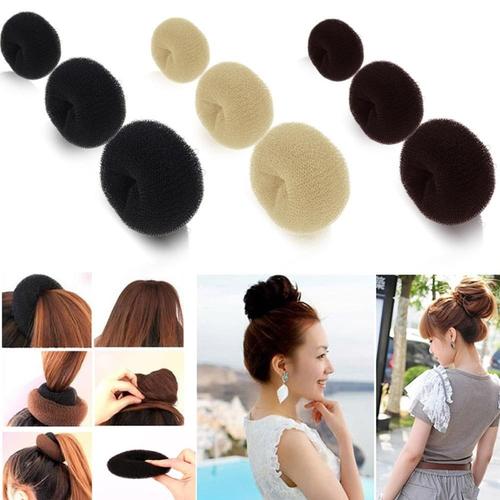 Foto Produk Hair donut Hair bun cepol sanggul donat aksesoris rambut ukuran L - Hitam dari fairystuffs