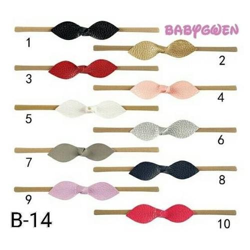 Foto Produk bando bayi anak perempuan headband nylon - no 1 hitam dari BabyGwen