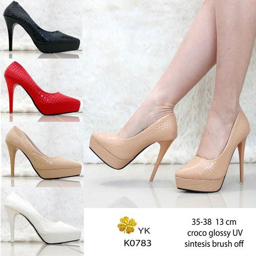Jual K0783 high heels pump shoes 13cm 