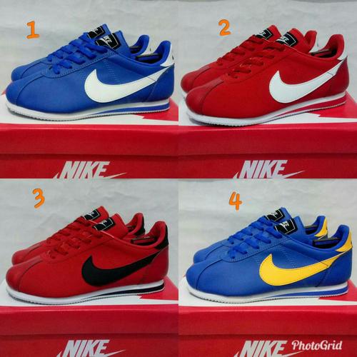 nike cortez biru