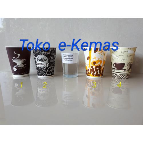 Jual Gelas Kertas / Papercup / Paper Cup 8 Oz Motif - Motif 3 - Kota ...