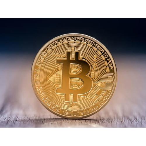Foto Produk Coin Koin Fisik BTC Bitcoin Gold Plated Pajangan Koleksi Souvenir Gift dari lbagstore