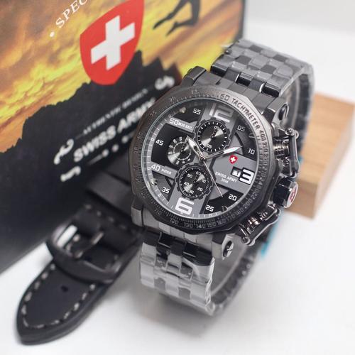 Foto Produk jam tangan SWISS ARMY PRIA SAFETY BUTTOM WATCH SET dari Multyshop MSI