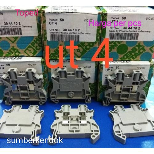 Jual UT 4 TERMINAL BLOCK PHOENIX CONTACT UT4 VIKING CONNECTOR BLOK DIN