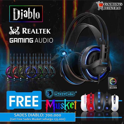 Headset Sades Diablo (FREE SADES MUSKET 
