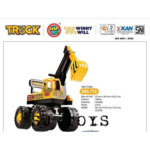 Foto Produk BRG - 17000521 Mainan Anak/MOBIL SBS 712/excavator beko/Mobil dorong dari Mykidshop89