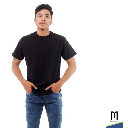 Foto Produk Blank Tshirt - BLACK - Hitam, M dari Merchcons Apparel