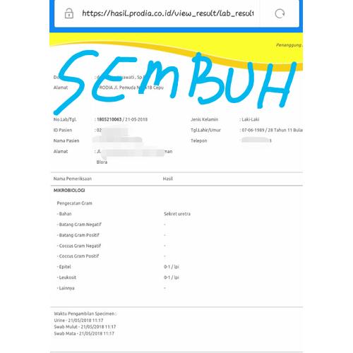 Foto Produk Sekali Minum Obat Sipilis Gonore Kencing Nanah Cancroid Syphillis ISK dari BUDAL BOS
