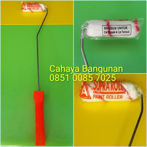 Foto Produk Kuas Rol Roller Roll Cat Supra Supraroll Kecil Panjang Mini MiniRoller dari Cahaya Bangunan