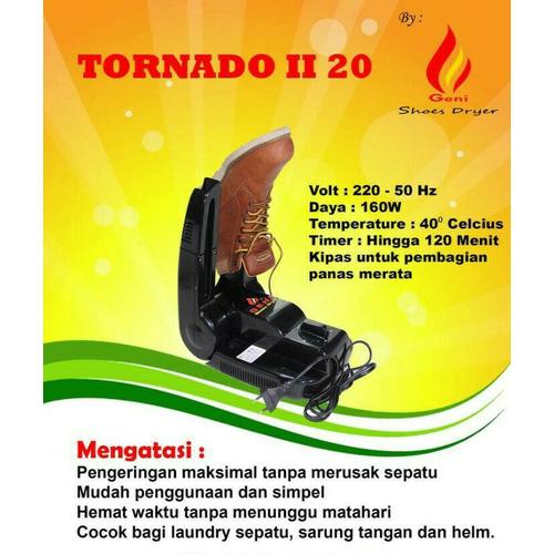 Foto Produk Shoes Dryer / Pengering sepatu Tornado II-20 GENI untuk laundry sepatu dari Shoe Dryer