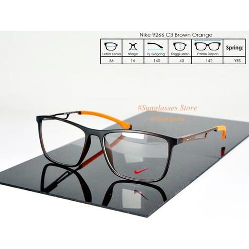 Jual Frame Nike 9266 C3 Brown Orange 