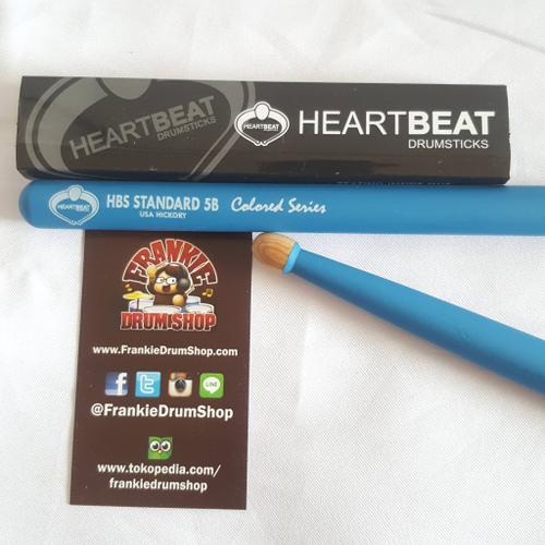 Foto Produk HeartBeat HBS5BHACBL - 5B Blue HBS Standard Acorn Tip Hickory Stick dari FrankieDrumShop