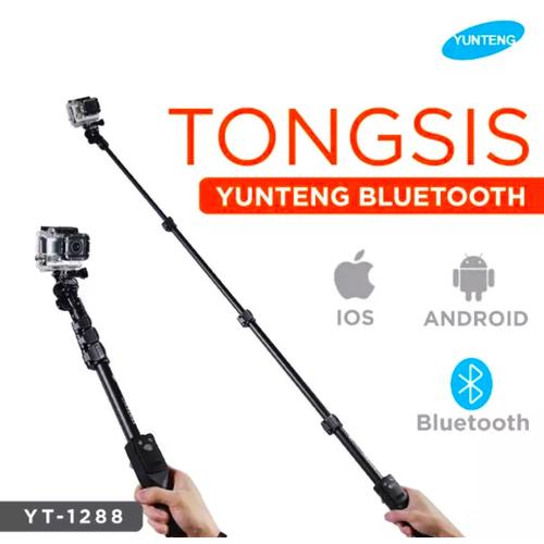 Jual Tongsis Profesional Bluetooth Yunteng YT1288 Plus Holder Kab