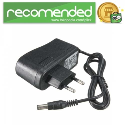 Foto Produk Adaptor Pedal Efek Gitar Distorsi 9V 1A 5mm - Hitam dari JClick