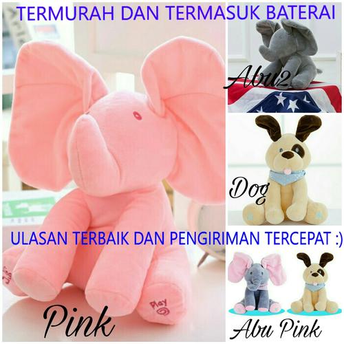 Foto Produk Boneka Gajah Music Peek A Boo TERMURAH (SUDAH TERMASUK BATERAI) dari Everlasting Gift