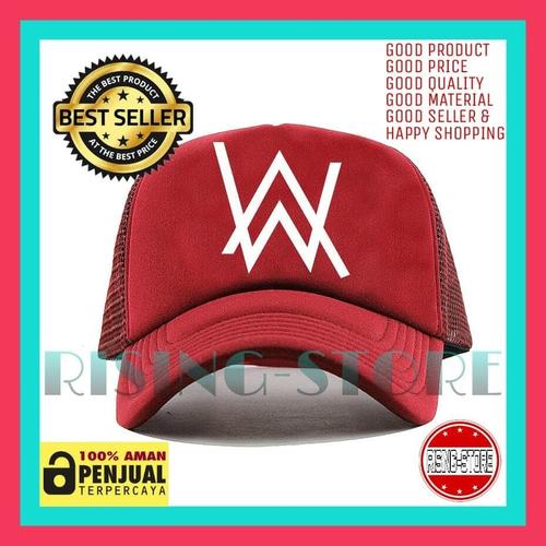 Jual TOPI JARING ALAN WALKER MAROON 