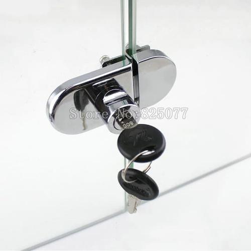 Foto Produk Kunci Pintu Kaca Showcase Double Glass Cabinet Showcase Lock dari genhardware