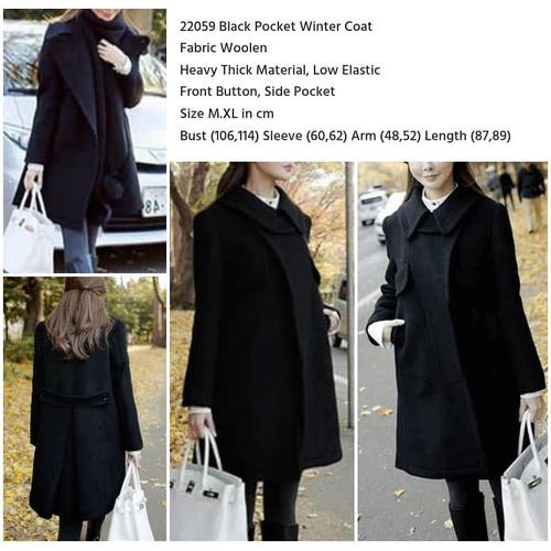 black winter overcoat