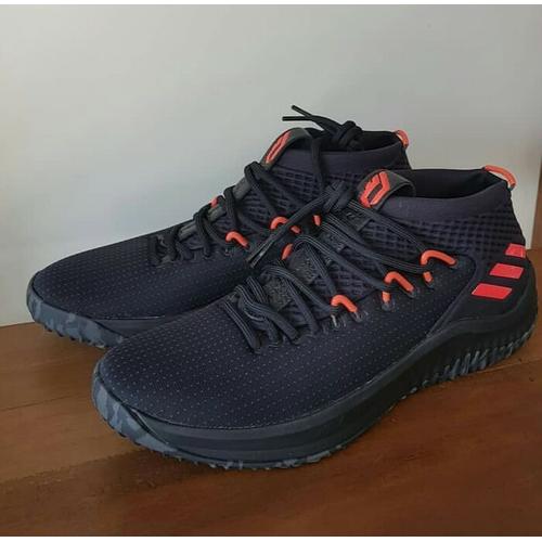 Jual Adidas Dame 4 Black Red Orange LTD 