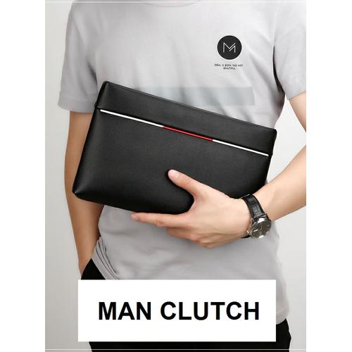 Foto Produk Clutch Pria I Handbag Pria I Tas tangan cowok I Dompet - Hitam dari rubic wear