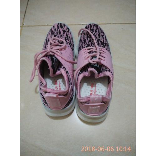 Foto Produk Sepatu running cewek warna pink kombinasi hitam dari OBR Asesoris