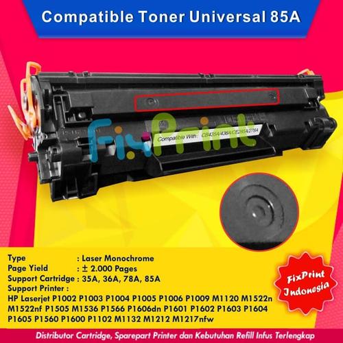 Foto Produk Toner Cartridge Compatible HP 35a Cb435a Printer p1005 p1006 dari FixPrint Jakarta