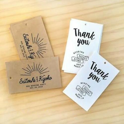 Foto Produk TAG SOUVENIR SOVENIR UCAPAN TERIMAKASIH THANK CARD WEDDING BIRTHDAY dari GoMaeWo