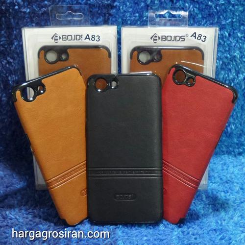 Foto Produk Oppo A83 Elegan Leather Back Case - Silikon Bahan Kulit Design Simple dari Distributor Aksesoris HP