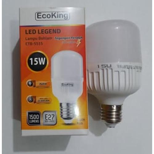 Foto Produk Lampu LED Bulb Jumbo 15 Watt Super Terang Putih - EcoKIng 15W dari GRAHA ELECTRIC SHOP
