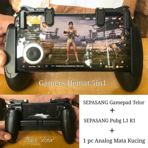 Foto Produk TERMURAH PAKET 3IN1 PUBG GAMEPAD TELUR + TRIGGER V3+ MATA KUCING. dari xrbshop168