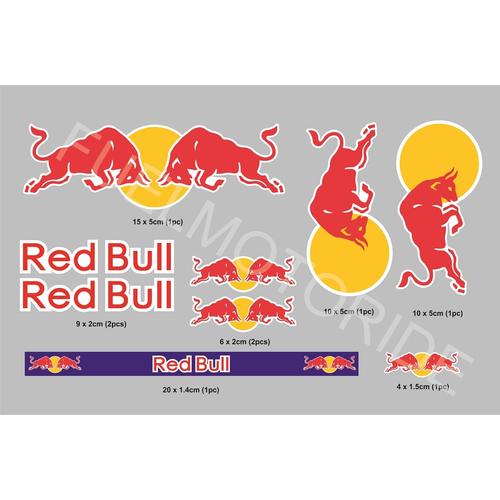Foto Produk Sticker REDBULL Set utk custom Helm Motor ARAI SHOEI CBR NINJA dari Fuel
