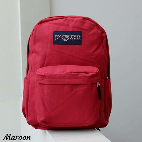 maroon jansport backpack