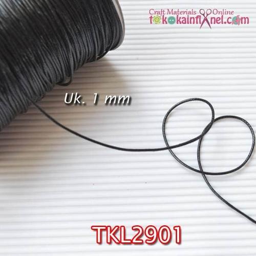 Foto Produk TKL2901 Tali Korea 1mm Hitam (Per meter) dari Toko Kain Flanel dot com