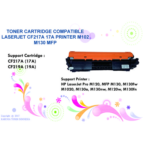 Jual Cartridge Toner Compatible HP CF217A 17A HP LaserJet MFP M130fn M102w  - Kota Surabaya - KARUNIA TONER | Tokopedia