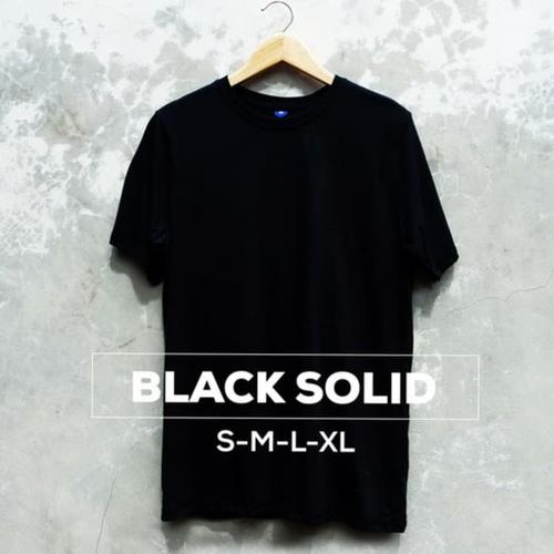 Foto Produk Kaos Polos Baju Oblong Hitam Combed 30's Pria Wanita Unisex dari RUMAH FASHION BDG