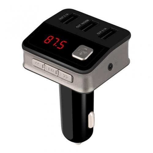 Jual Bluetooth Three USB Car Charger FM 