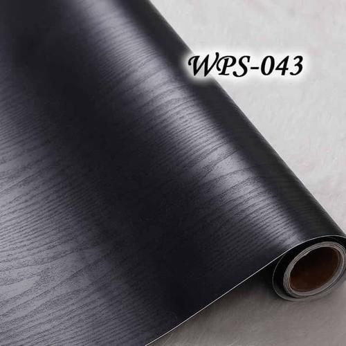 Foto Produk WALLPAPER STICKER / STIKER 45CMx5M WPS043 BLACK WOOD URAT KAYU HITAM dari JEJOMART