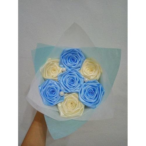 Foto Produk buket bunga satin handmade murah hadiah wisuda valentine dari putria-