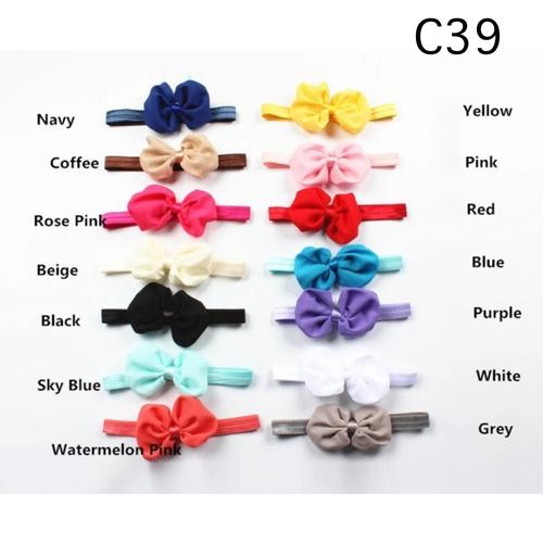 Foto Produk bando pita bow untuk bayi dan anak perempuan headband bandana - navy dari BabyGwen